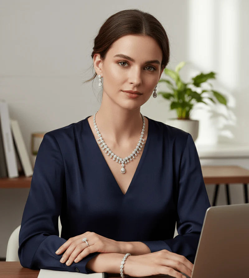 Teardrop Crystal Jewelry