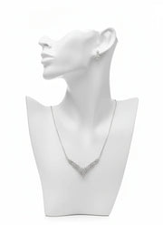 Crystal Leaf Jewelry Set