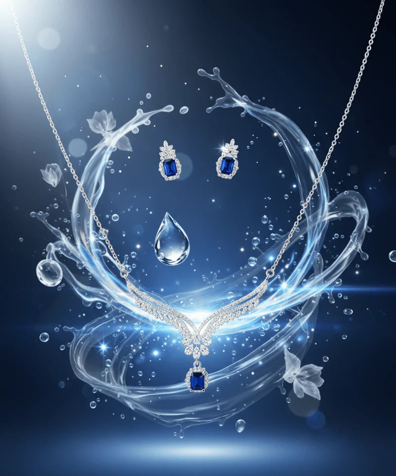 Square Drop Jewelry Set