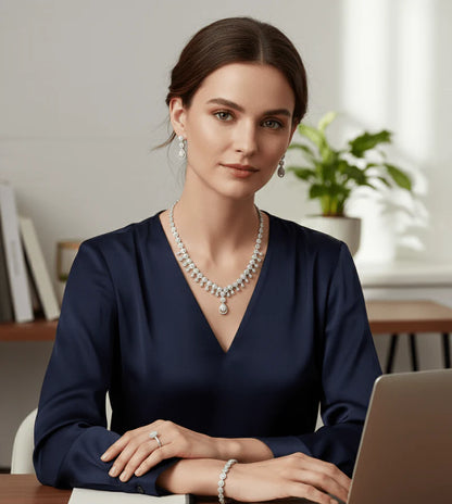 Teardrop Crystal Jewelry