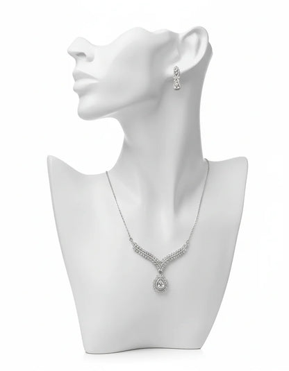 Teardrop Crystal Jewelry Set